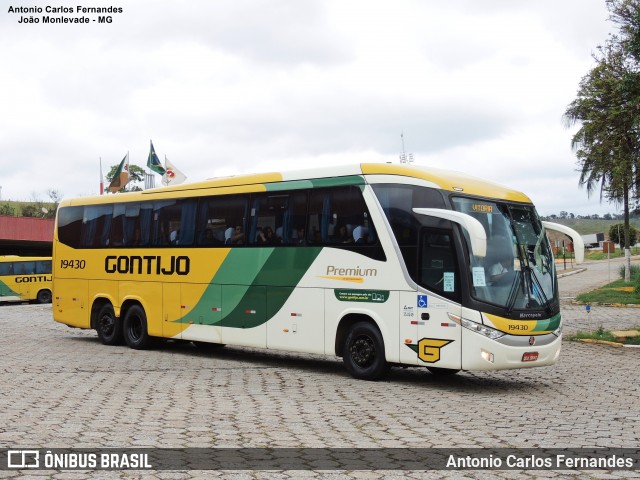 Empresa Gontijo de Transportes 19430 na cidade de João Monlevade, Minas Gerais, Brasil, por Antonio Carlos Fernandes. ID da foto: 8993997.