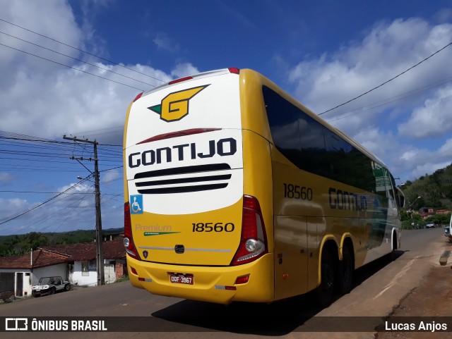 Empresa Gontijo de Transportes 18560 na cidade de Ituberá, Bahia, Brasil, por Lucas Anjos. Número da foto: #8995820.