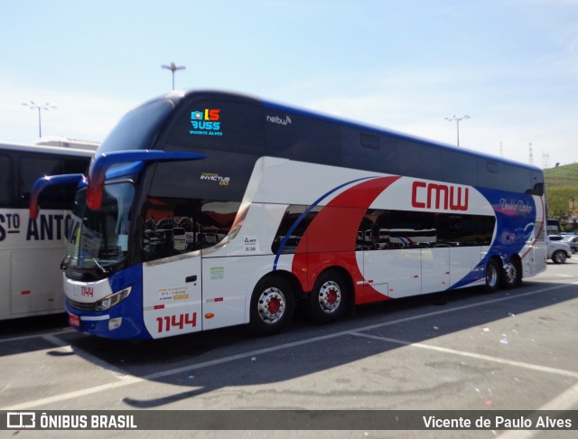 CMW Transportes 1144 na cidade de Aparecida, São Paulo, Brasil, por Vicente de Paulo Alves. ID da foto: 8994850.