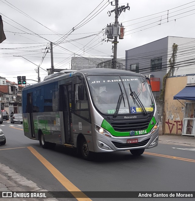 Transcooper > Norte Buss 1 6014 na cidade de São Paulo, São Paulo, Brasil, por Andre Santos de Moraes. ID da foto: 8993983.