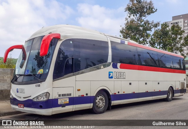 Breda Transportes e Serviços 1709 na cidade de Santos, São Paulo, Brasil, por Guilherme Silva. ID da foto: 8995007.