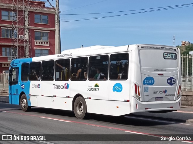 Viação Satélite 25561 na cidade de Vitória, Espírito Santo, Brasil, por Sergio Corrêa. ID da foto: 8994749.