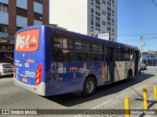 Auto Viação ABC 153 na cidade de São Bernardo do Campo, São Paulo, Brasil, por Welton Xavier. ID da foto: 8997011.