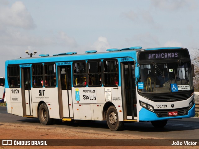 Viação Estrela Eireli 100.129 na cidade de São Luís, Maranhão, Brasil, por João Victor. ID da foto: 8999047.