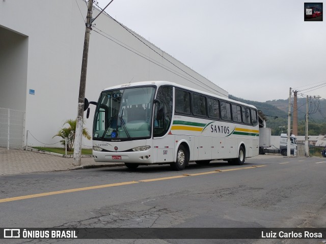 Viação Santos 5001 na cidade de Juiz de Fora, Minas Gerais, Brasil, por Luiz Carlos Rosa. ID da foto: 8996967.