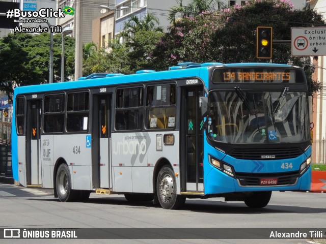 VSFL - Viação São Francisco 434 na cidade de Juiz de Fora, Minas Gerais, Brasil, por Alexandre Tilli. ID da foto: 8997839.