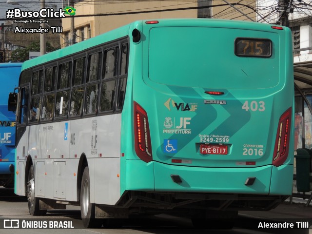 VSFL - Viação São Francisco 403 na cidade de Juiz de Fora, Minas Gerais, Brasil, por Alexandre Tilli. Número da foto: #8997795.