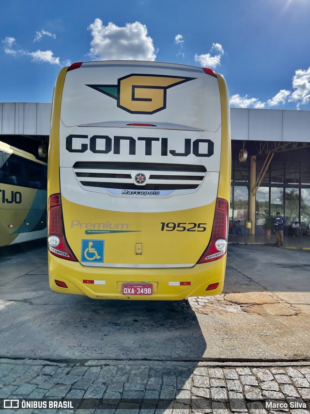 Empresa Gontijo de Transportes 19525 na cidade de Perdões, Minas Gerais, Brasil, por Marco Silva. ID da foto: 8997002.