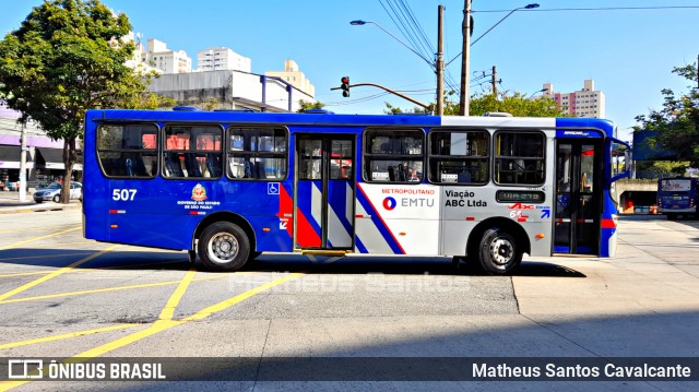 Auto Viação ABC 507 na cidade de São Bernardo do Campo, São Paulo, Brasil, por Matheus Santos Cavalcante. ID da foto: 8997128.