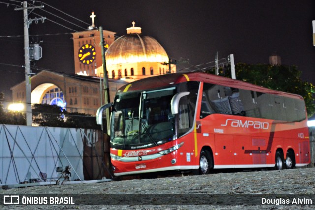 Viação Sampaio 4103 na cidade de Aparecida, São Paulo, Brasil, por Douglas Alvim. Número da foto: #8997930.