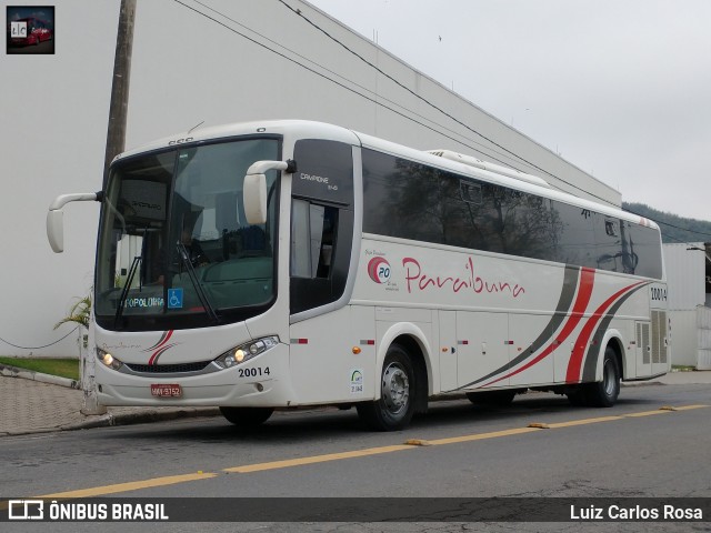 Paraibuna Transportes 20014 na cidade de Juiz de Fora, Minas Gerais, Brasil, por Luiz Carlos Rosa. ID da foto: 8996975.