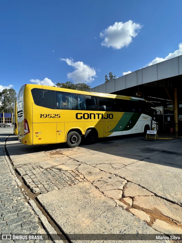 Empresa Gontijo de Transportes 19525 na cidade de Perdões, Minas Gerais, Brasil, por Marco Silva. ID da foto: 8996998.