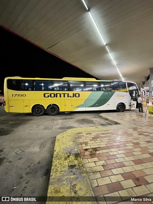 Empresa Gontijo de Transportes 17190 na cidade de João Monlevade, Minas Gerais, Brasil, por Marco Silva. ID da foto: 8999835.