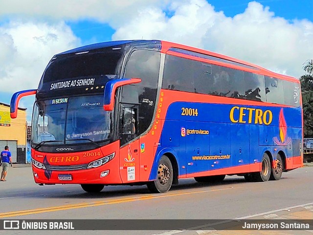 Viação Cetro 20014 na cidade de Atalaia, Alagoas, Brasil, por Jamysson Santana. Número da foto: #8999475.