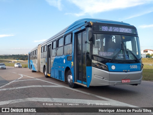VB Transportes e Turismo 1456 na cidade de Campinas, São Paulo, Brasil, por Henrique Alves de Paula Silva. Número da foto: #9000777.