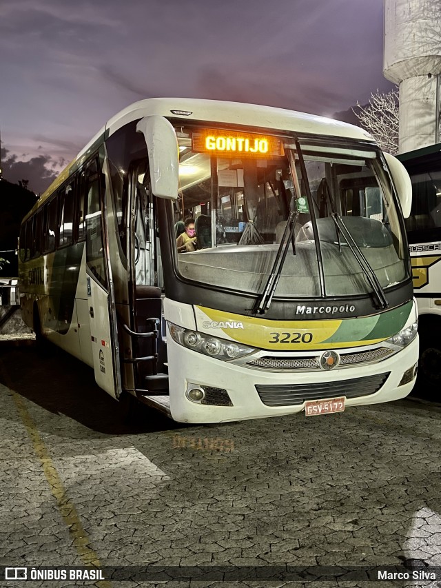 Empresa Gontijo de Transportes 3220 na cidade de Belo Horizonte, Minas Gerais, Brasil, por Marco Silva. ID da foto: 8999691.