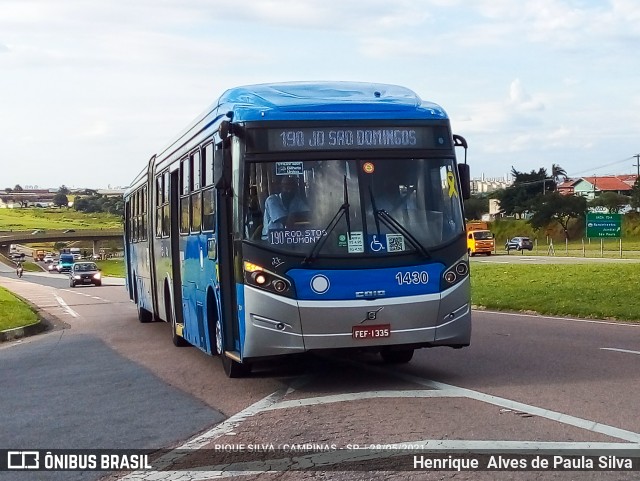 VB Transportes e Turismo 1430 na cidade de Campinas, São Paulo, Brasil, por Henrique Alves de Paula Silva. Número da foto: #9000859.
