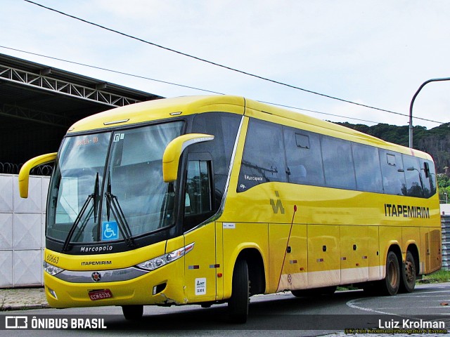 Viação Itapemirim 60663 na cidade de Juiz de Fora, Minas Gerais, Brasil, por Luiz Krolman. ID da foto: 8999442.