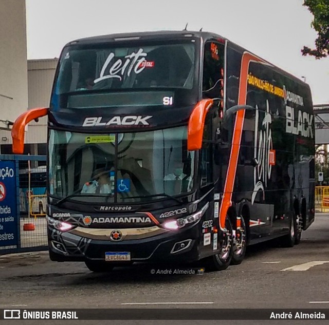 Expresso Adamantina 422102 na cidade de Rio de Janeiro, Rio de Janeiro, Brasil, por André Almeida. Número da foto: #9000160.