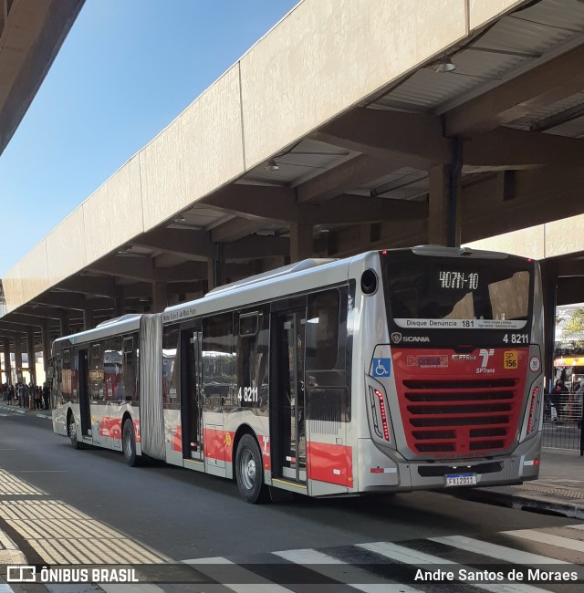 Express Transportes Urbanos Ltda 4 8211 na cidade de São Paulo, São Paulo, Brasil, por Andre Santos de Moraes. Número da foto: #9000710.