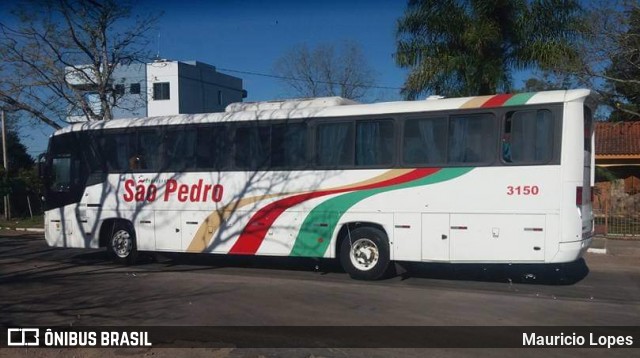 Expresso São Pedro 3150 na cidade de São Vicente do Sul, Rio Grande do Sul, Brasil, por Mauricio Lopes. Número da foto: #9000869.