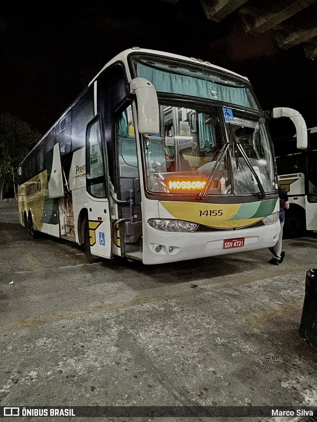 Empresa Gontijo de Transportes 14155 na cidade de Belo Horizonte, Minas Gerais, Brasil, por Marco Silva. ID da foto: 8999816.