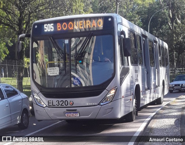 Auto Viação São José dos Pinhais EL320 na cidade de Curitiba, Paraná, Brasil, por Amauri Caetano. Número da foto: #9003619.