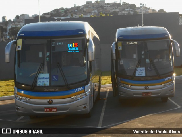 Viação Cometa 11204 na cidade de Itaúna, Minas Gerais, Brasil, por Vicente de Paulo Alves. ID da foto: 9002918.