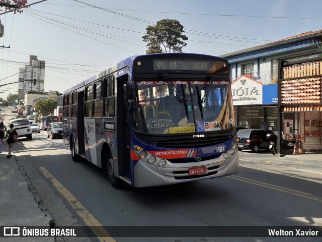 Auto Viação ABC 181 na cidade de São Bernardo do Campo, São Paulo, Brasil, por Welton Xavier. ID da foto: 9004174.