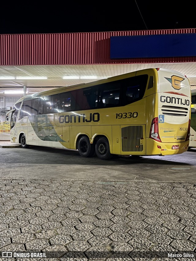 Empresa Gontijo de Transportes 19330 na cidade de João Monlevade, Minas Gerais, Brasil, por Marco Silva. ID da foto: 9002739.