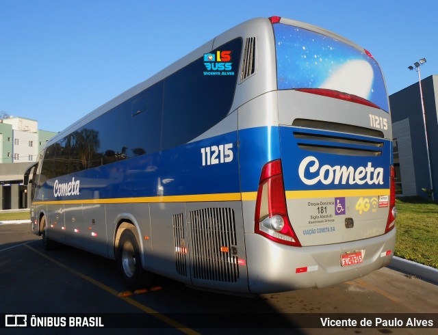 Viação Cometa 11215 na cidade de Itaúna, Minas Gerais, Brasil, por Vicente de Paulo Alves. Número da foto: #9002907.