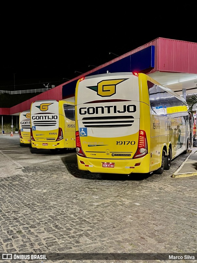 Empresa Gontijo de Transportes 19170 na cidade de João Monlevade, Minas Gerais, Brasil, por Marco Silva. ID da foto: 9002702.