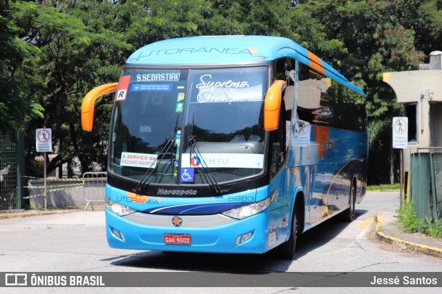 Litorânea Transportes Coletivos 5983 na cidade de São Paulo, São Paulo, Brasil, por Jessé Santos. Número da foto: #9004841.