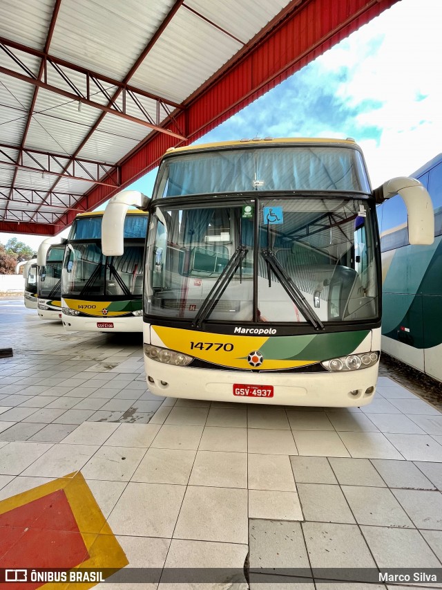 Empresa Gontijo de Transportes 14770 na cidade de Itaobim, Minas Gerais, Brasil, por Marco Silva. ID da foto: 9007121.