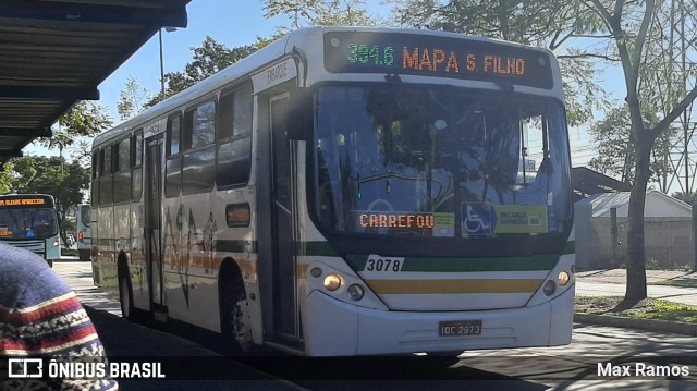 Sudeste Transportes Coletivos 3078 na cidade de Porto Alegre, Rio Grande do Sul, Brasil, por Max Ramos. Número da foto: #9007014.