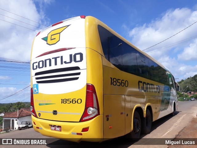 Empresa Gontijo de Transportes 18560 na cidade de Ituberá, Bahia, Brasil, por Miguel Lucas. ID da foto: 9007053.