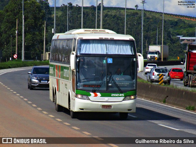 Empresa Gontijo de Transportes 20245 na cidade de Três Corações, Minas Gerais, Brasil, por Guilherme Ribeiro da Silva. ID da foto: 9005420.