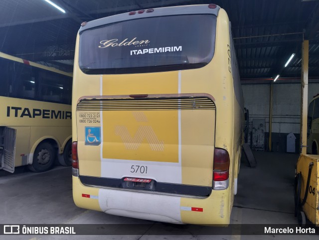 Viação Itapemirim 5701 na cidade de São Paulo, São Paulo, Brasil, por Marcelo Horta. Número da foto: #9007151.