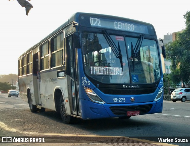 Viação Flecha Branca 15-275 na cidade de Cachoeiro de Itapemirim, Espírito Santo, Brasil, por Warlen Souza. Número da foto: #9005629.