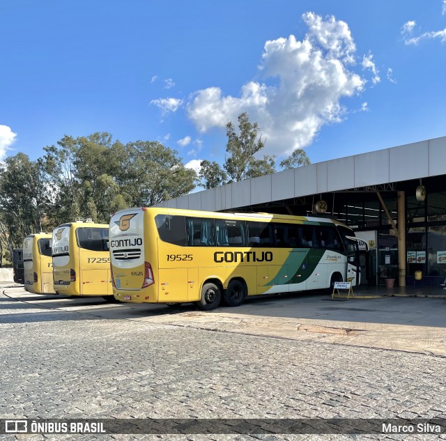 Empresa Gontijo de Transportes 19525 na cidade de Perdões, Minas Gerais, Brasil, por Marco Silva. ID da foto: 9005976.