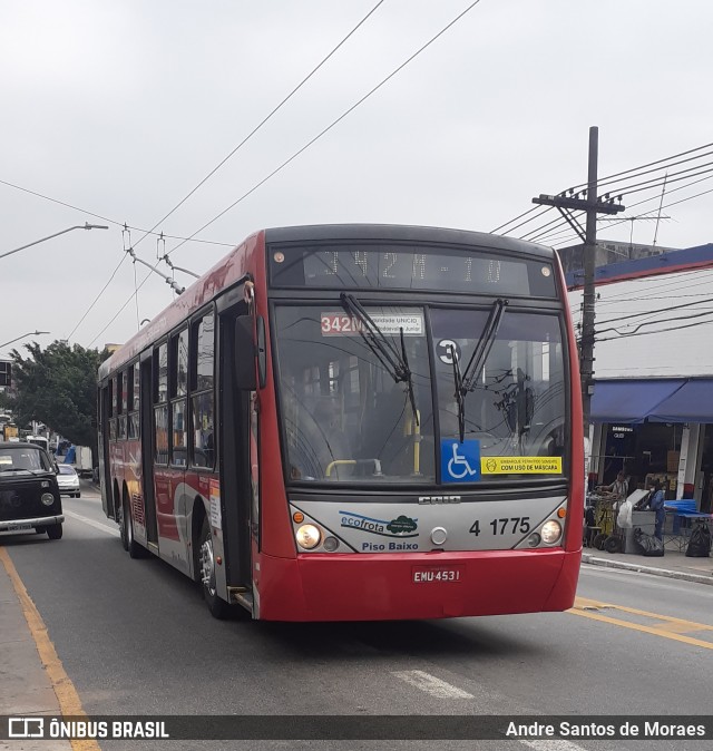 Himalaia Transportes > Ambiental Transportes Urbanos 4 1775 na cidade de São Paulo, São Paulo, Brasil, por Andre Santos de Moraes. ID da foto: 8958208.