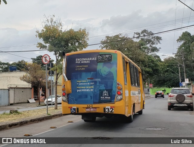 Transporte Suplementar de Belo Horizonte 662 na cidade de Belo Horizonte, Minas Gerais, Brasil, por Luiz Silva. ID da foto: 8956505.