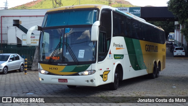 Empresa Gontijo de Transportes 14710 na cidade de Governador Valadares, Minas Gerais, Brasil, por Jonatas Costa da Mata. ID da foto: 8958072.