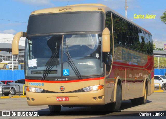 Auto Viação Goianésia 150003-5 na cidade de Goiânia, Goiás, Brasil, por Carlos Júnior. ID da foto: 8958776.