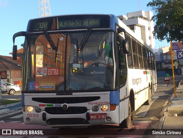 Consórcio Navegantes - 02 > Viação São Jorge > Transurb Transporte Urbano 02102 na cidade de João Pessoa, Paraíba, Brasil, por Simão Cirineu. ID da foto: 8957263.