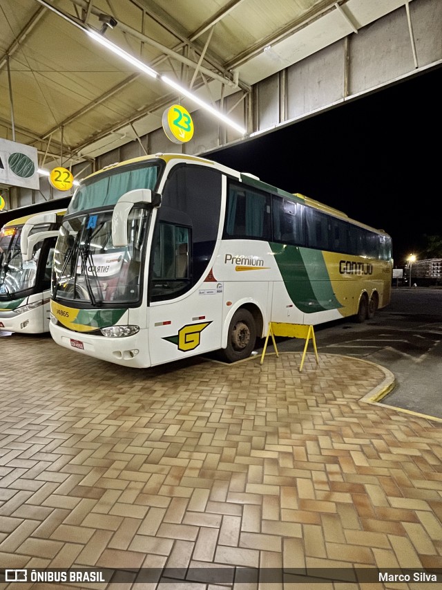 Empresa Gontijo de Transportes 14865 na cidade de Perdões, Minas Gerais, Brasil, por Marco Silva. ID da foto: 8957149.