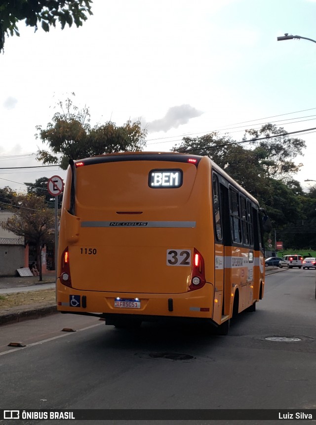 Transporte Suplementar de Belo Horizonte 1150 na cidade de Belo Horizonte, Minas Gerais, Brasil, por Luiz Silva. ID da foto: 8956506.