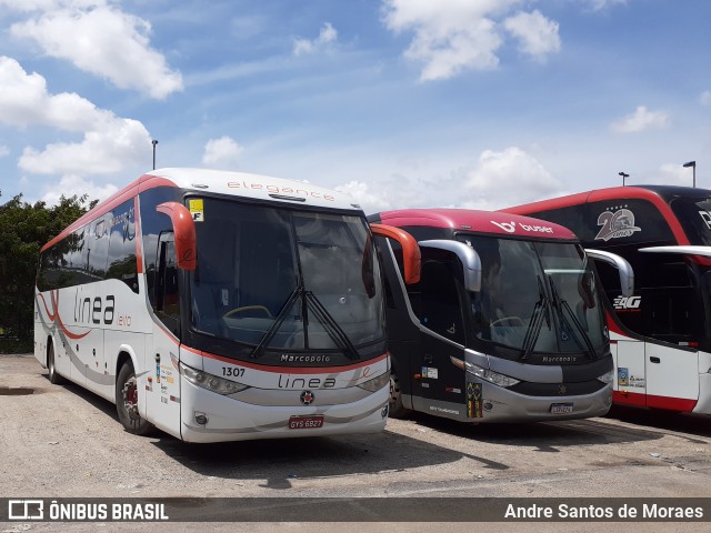 Linea Transportes e Turismo Ltda. 1307 na cidade de São Paulo, São Paulo, Brasil, por Andre Santos de Moraes. Número da foto: #9008961.