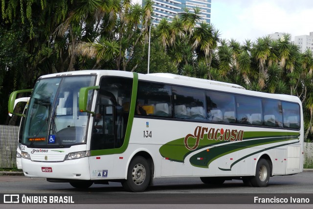 Viação Graciosa 134 na cidade de Curitiba, Paraná, Brasil, por Francisco Ivano. Número da foto: #9010628.