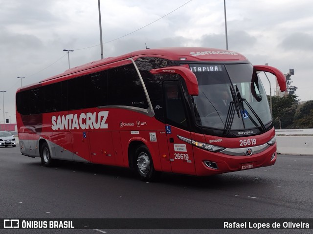 Viação Santa Cruz 26619 na cidade de São Paulo, São Paulo, Brasil, por Rafael Lopes de Oliveira. Número da foto: #9009986.